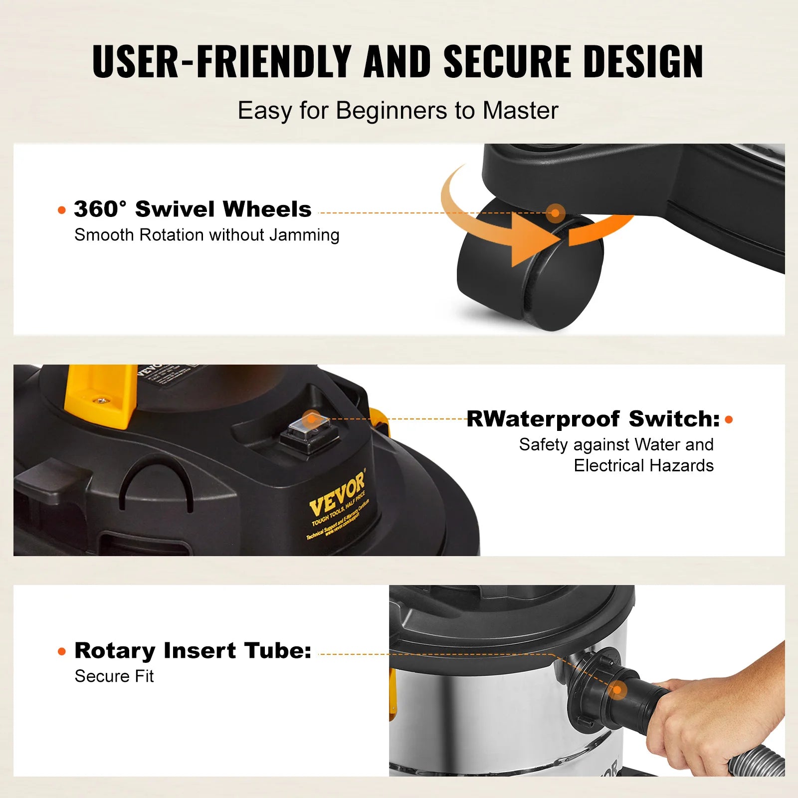 dutcheshomeliving stainless steel vacuum cleaner