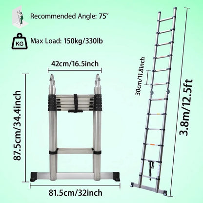Extendable Telescopic 2.6M-5M Heavy Duty Multi Purpose Ladder