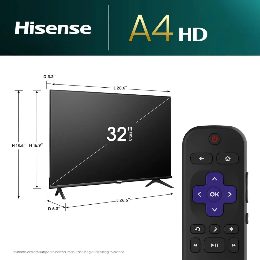 dutcheshomeliving 32 inch smart roku tv front view