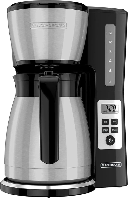12 Cup Thermal Programmable Coffee Maker with Brew Strength