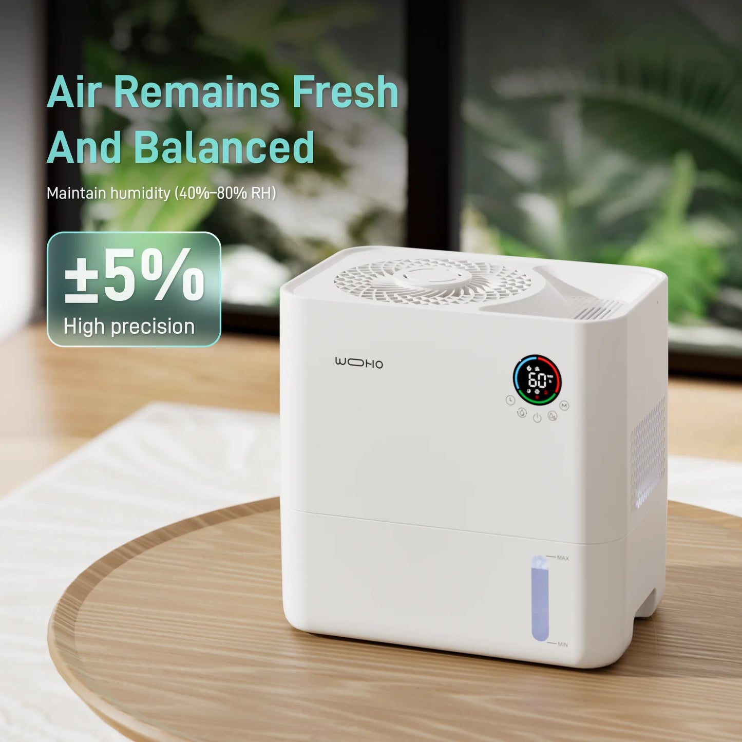 5L Mist-Free Humidifier - Smart Humidity Control, Ultra-Quiet