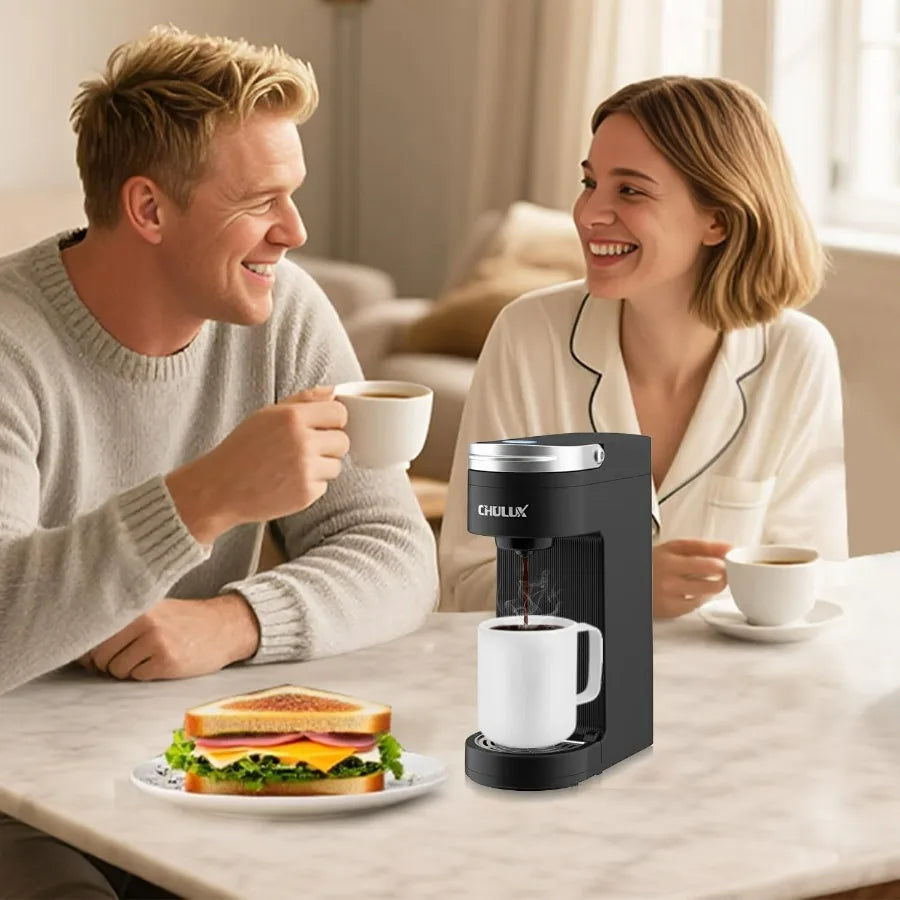 DutchesHomeLiving slim single serve coffee maker for K pods compact design